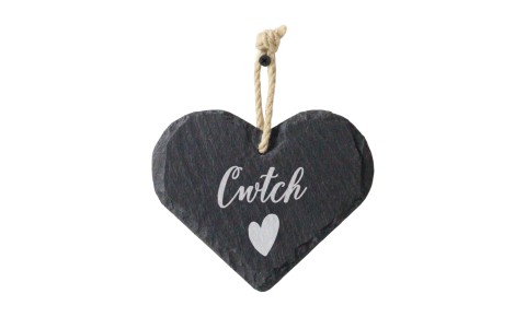 Cwtch Medium Welsh Slate Heart 